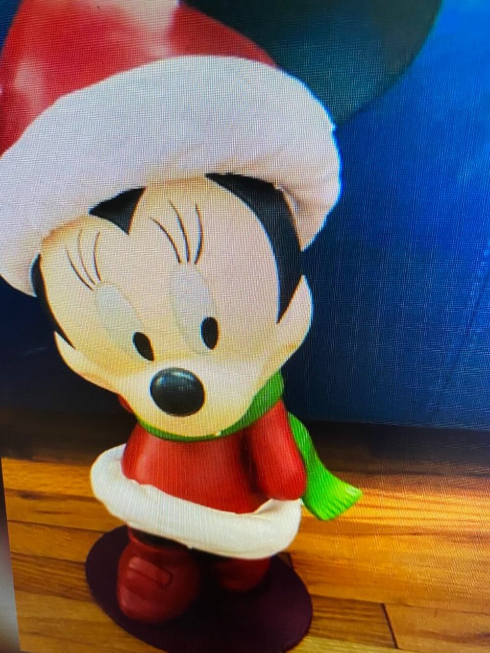Disney Christmas Santa MICKEY MOUSE Garden Big Fig Figure 15" Statue in Box
